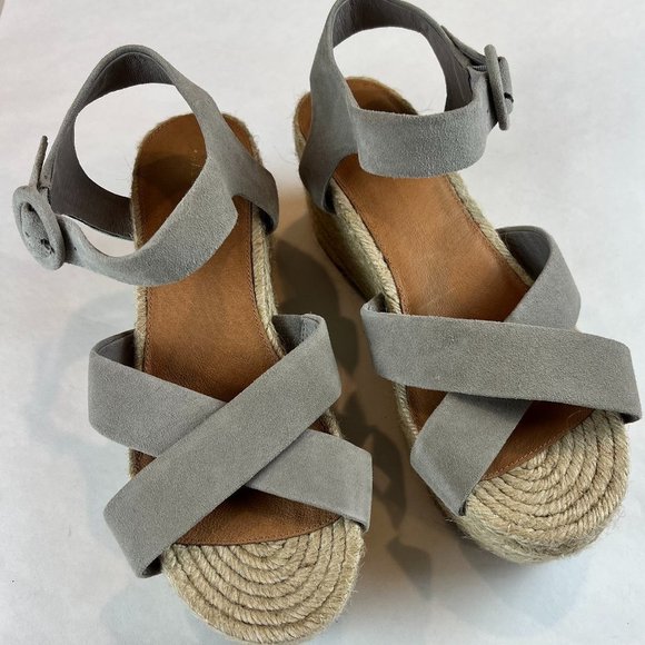 Halogen Suede Leather Emery Espadrilles Sandals - Picture 1 of 11